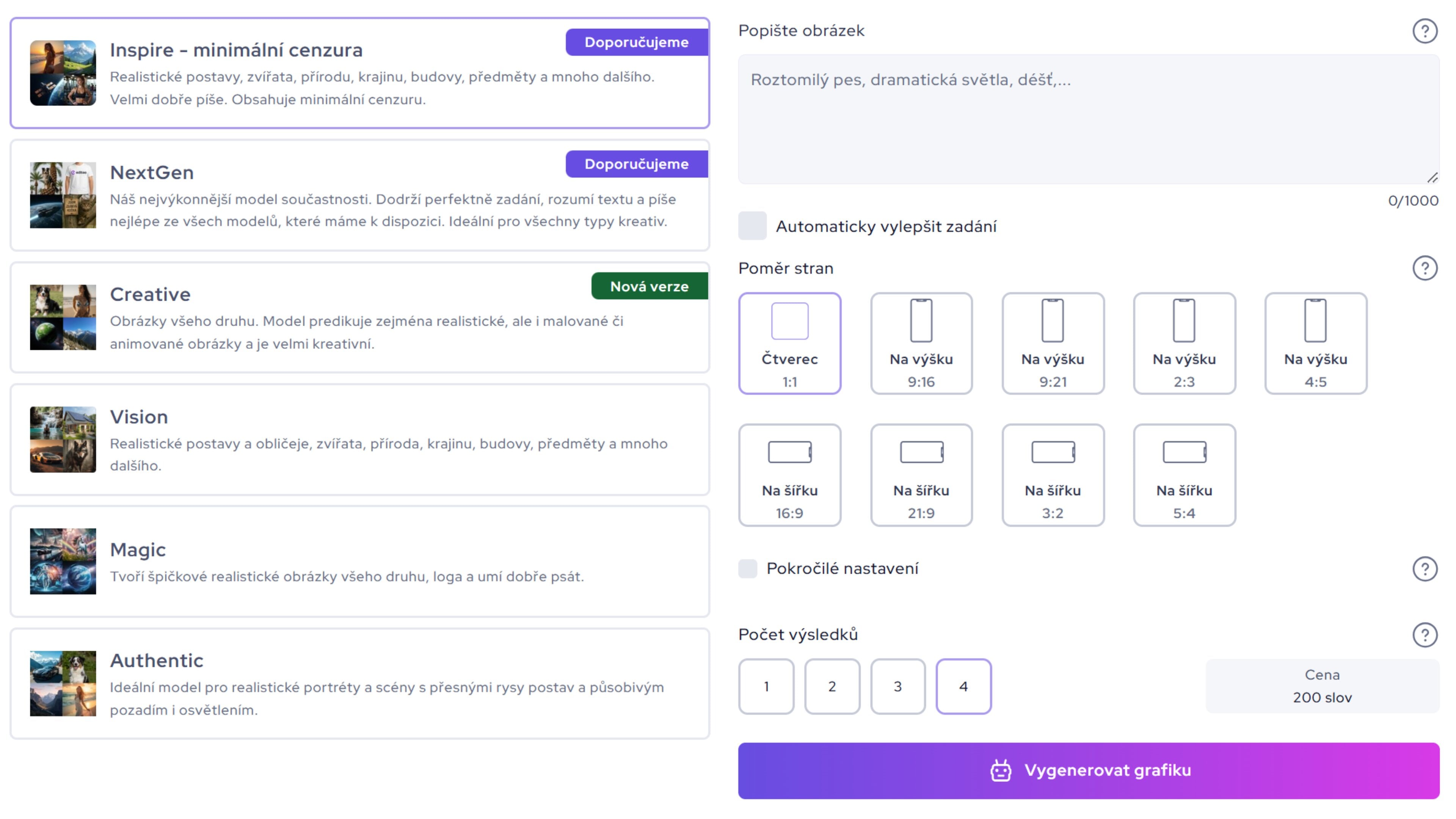 ChatGPT generování obrázků
